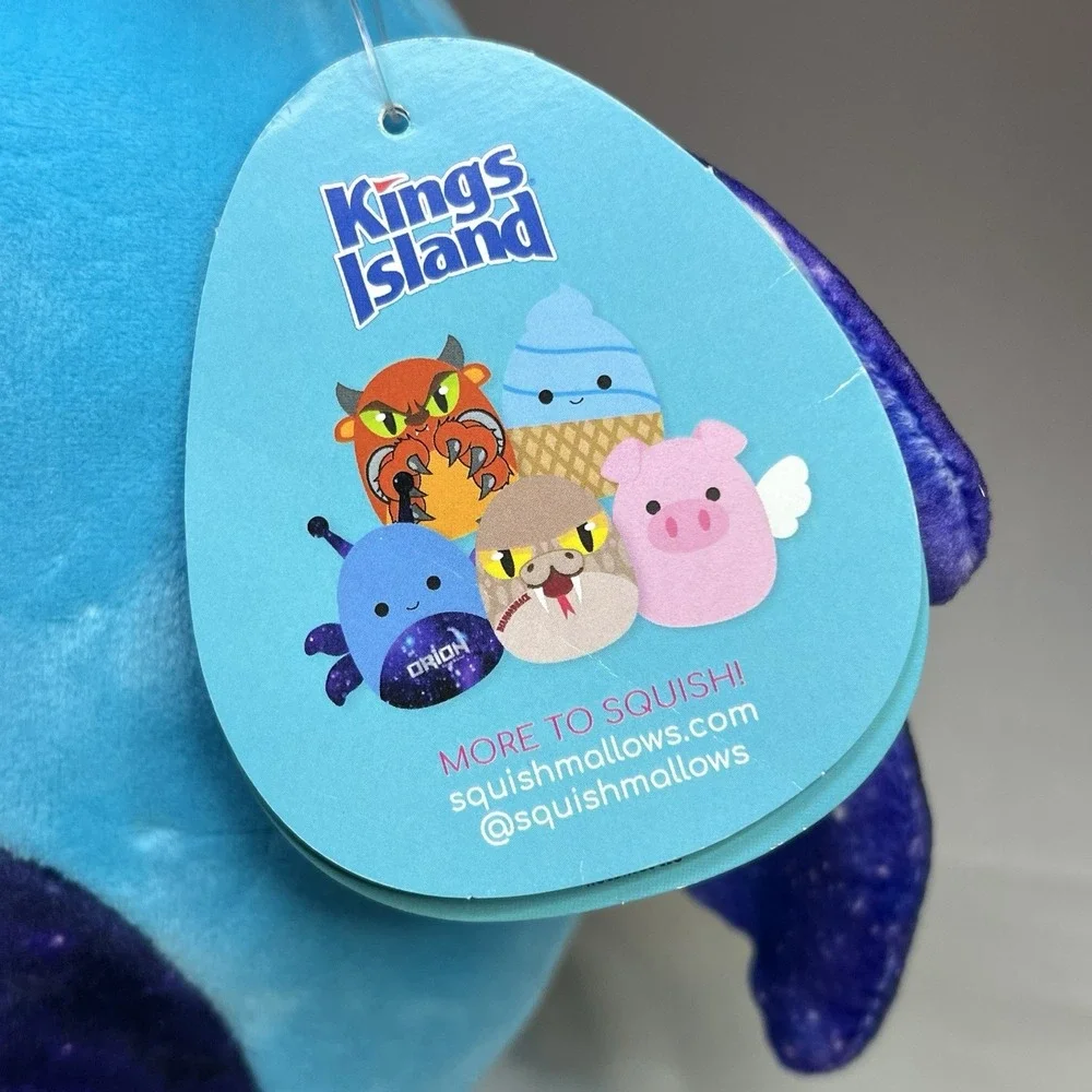 Squishmallow Orion Hunter Kings Island Firefly Space Alien Blue Galaxy 10